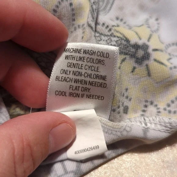 Dana Buchman Large Tank Paisley Summer Work - Picture 9 of 9